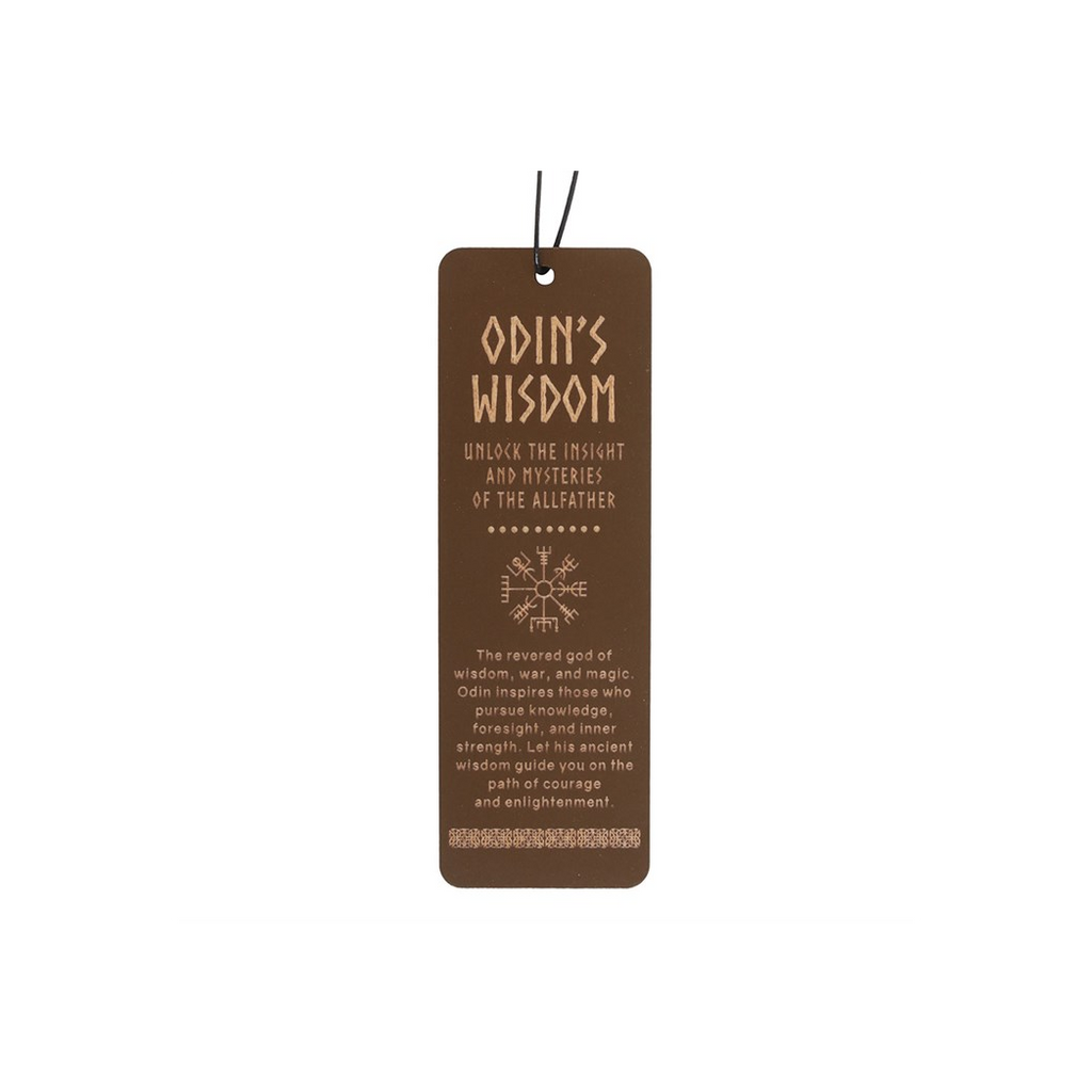 Odin's Wisdom Wooden Bookmark