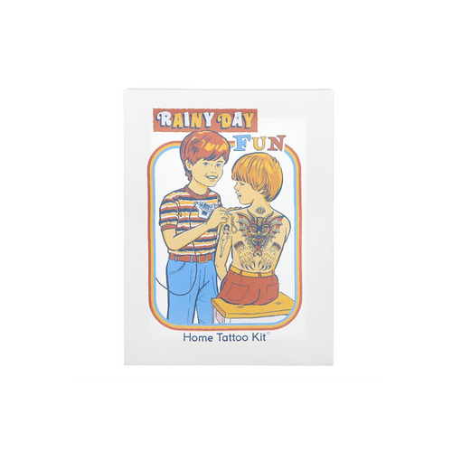 19x25cm Rainy Day Fun Canvas Plaque by Steven Rhodes