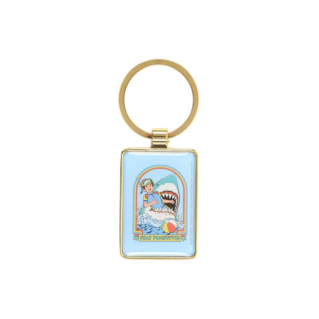 Stay Positive Keyring by Steven Rhodes