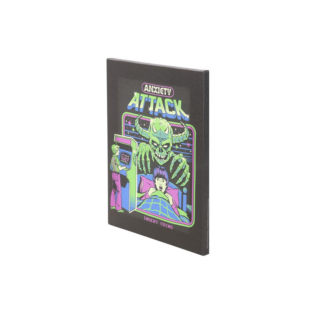 19x25cm Anxiety Attack Canvas Plaque by Steven Rhodes