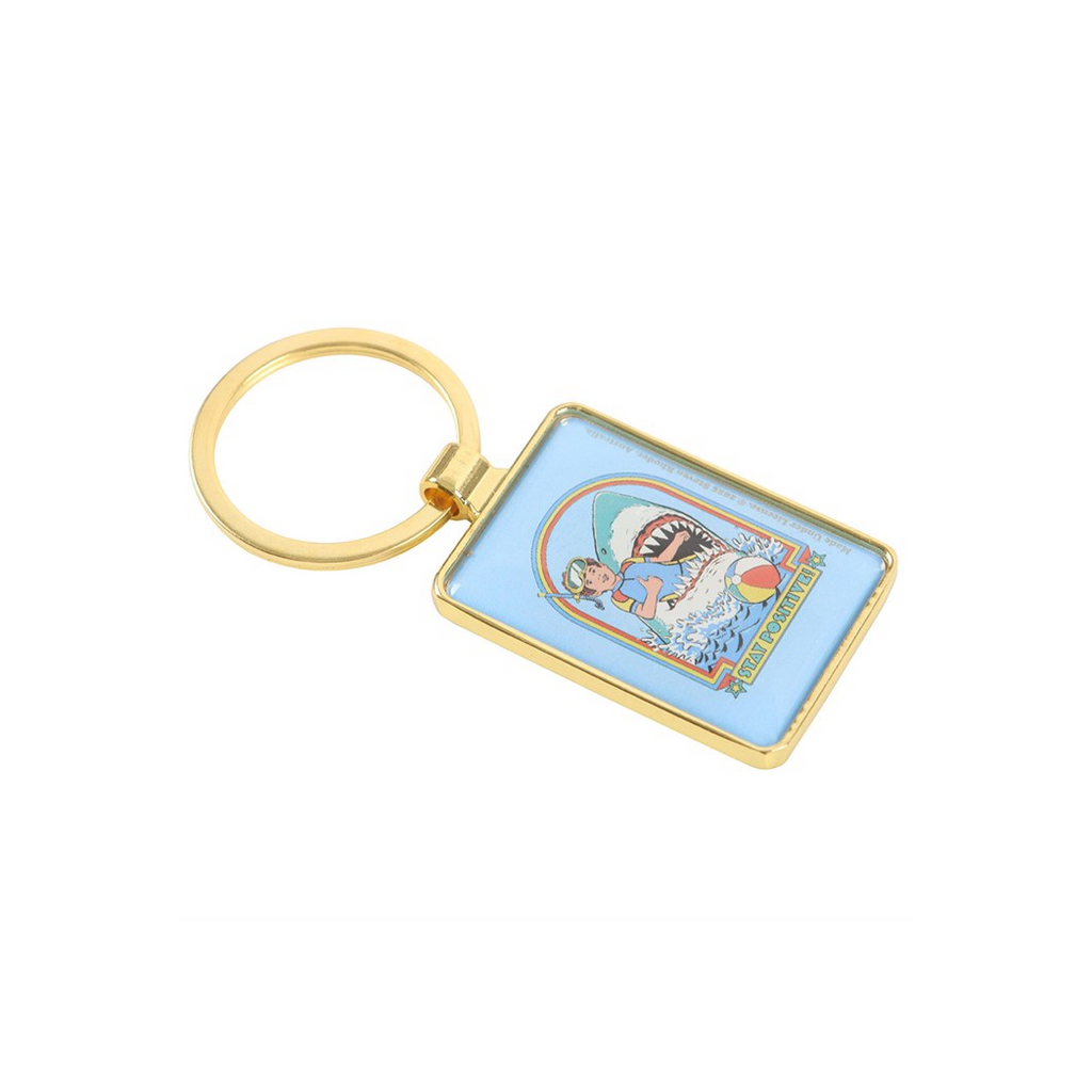Stay Positive Keyring by Steven Rhodes