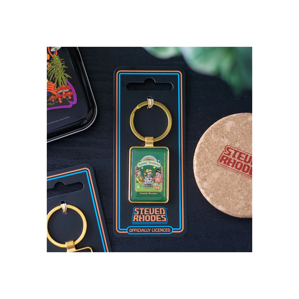 Let's Make Brownies Keyring by Steven Rhodes