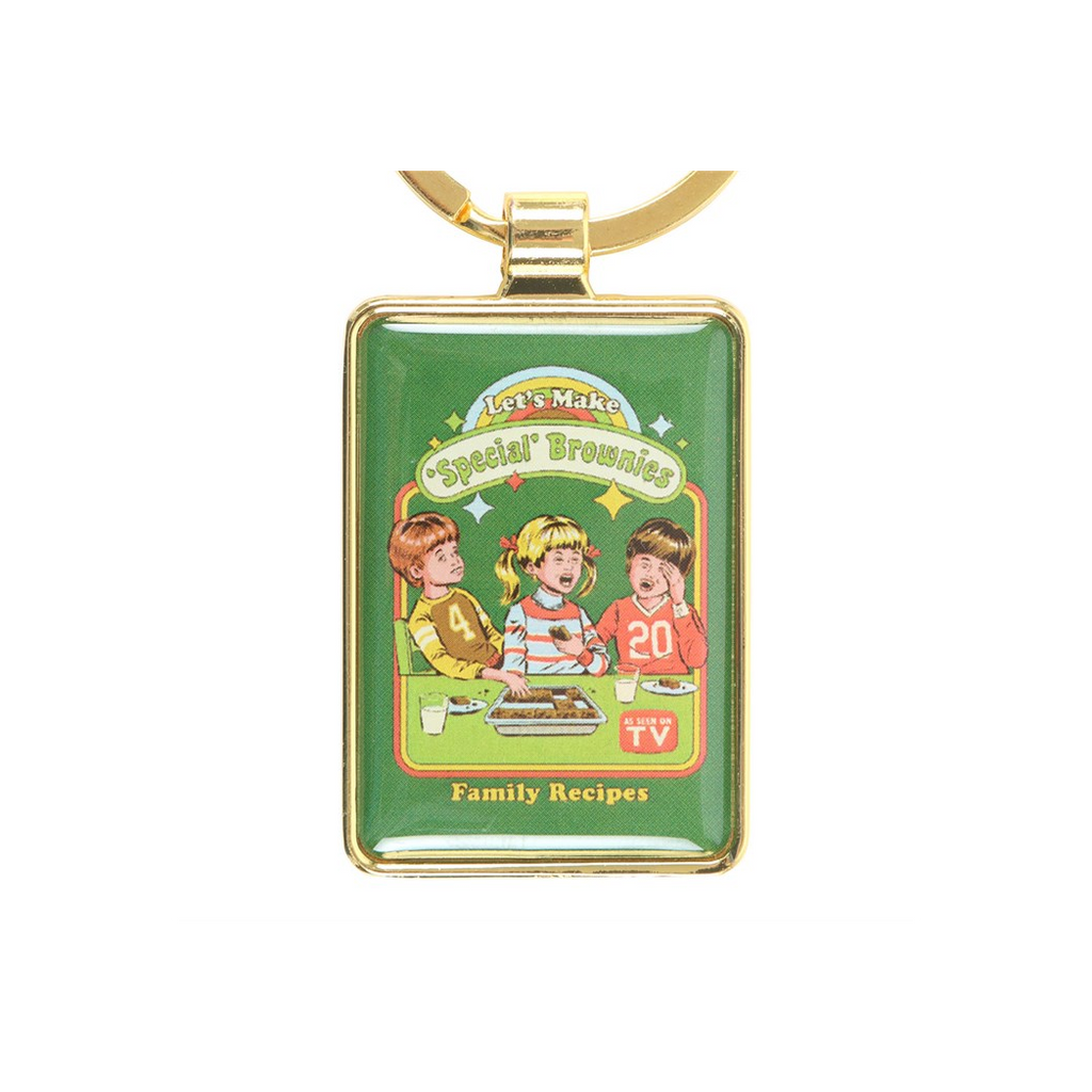 Let's Make Brownies Keyring by Steven Rhodes