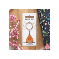 Thank You for Helping Me Grow Flower Keyring