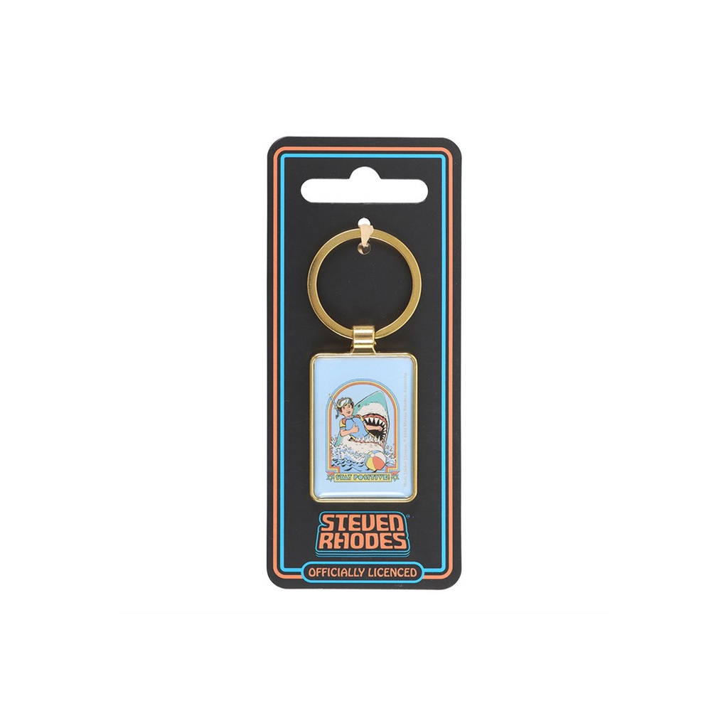 Stay Positive Keyring by Steven Rhodes